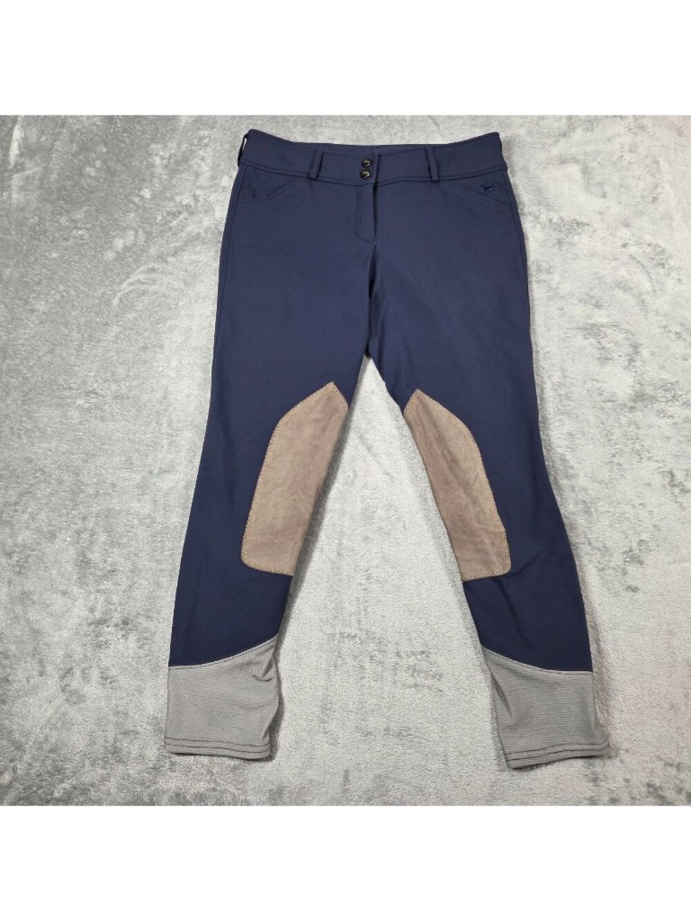 RJ Classics Breeches Womens 28 Navy Blue Mid Rise Anna Stretch Horse Riding